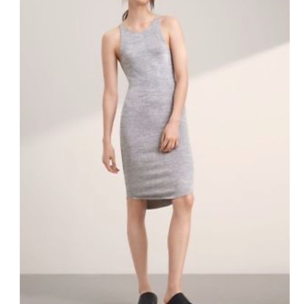 Aritzia Wilfred Free Yasmin Dress in Heather Brume